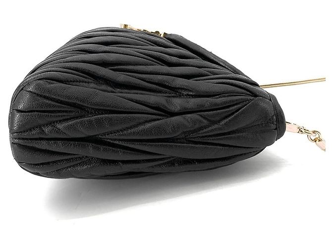 Miu Miu Borsa a tracolla matelassé con catena - vista 4