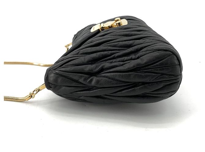 Miu Miu Borsa a tracolla matelassé con catena - vista 5