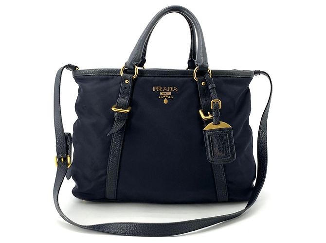 Tote Prada  mala e mala de ombro em nylon Pocono dourado - vista 2