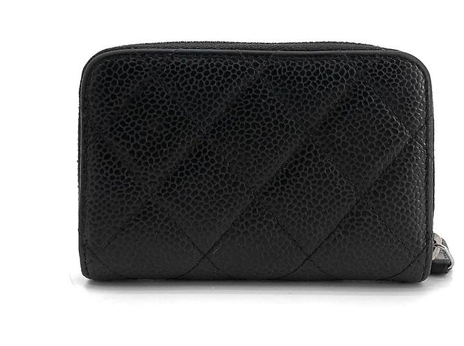 Chanel Tarjetero con cremallera de Caviar - vista 10