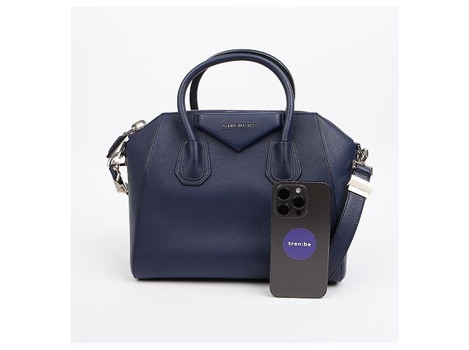 Givenchy Borsa tote e a tracolla Antigona Navy Goat Skin - vista 7