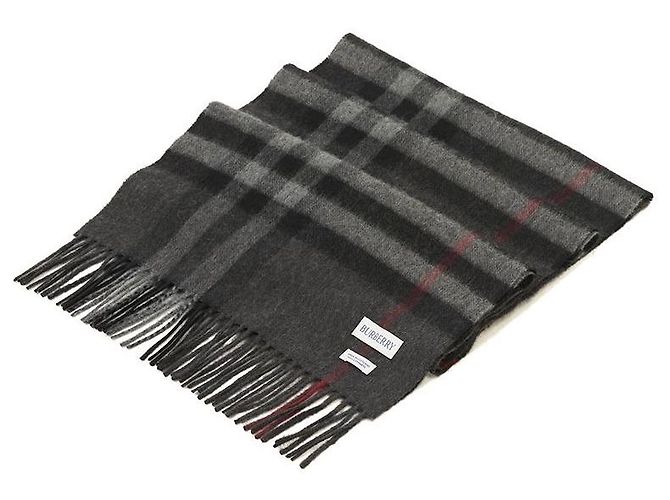 Burberry Sciarpa in cashmere a quadri MU GIANT CHK - vista 3
