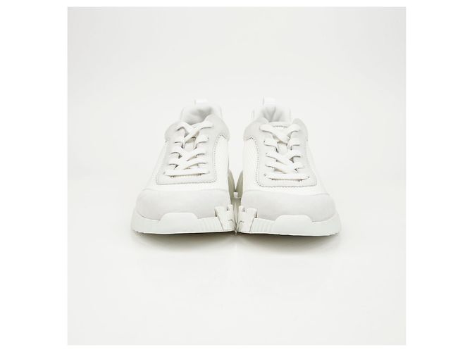 Sneakers Hermès Bouncing White in mesh - vista 4