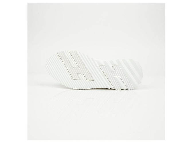 Sneakers Hermès Bouncing White in mesh - vista 9