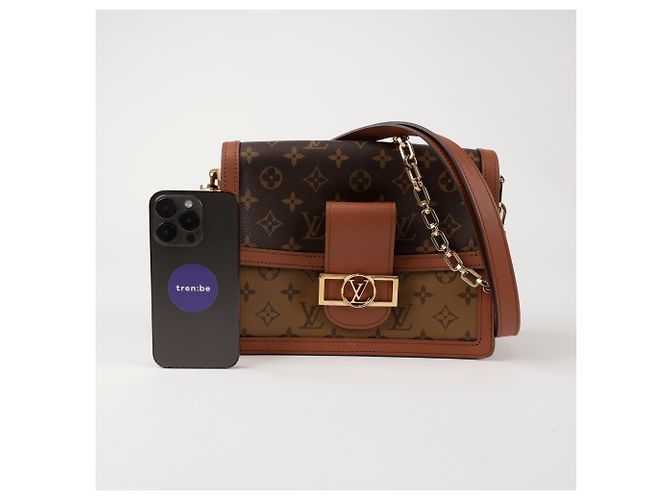 Louis Vuitton Borsa a tracolla Dolphin in Monogram Reverse Canvas - vista 9