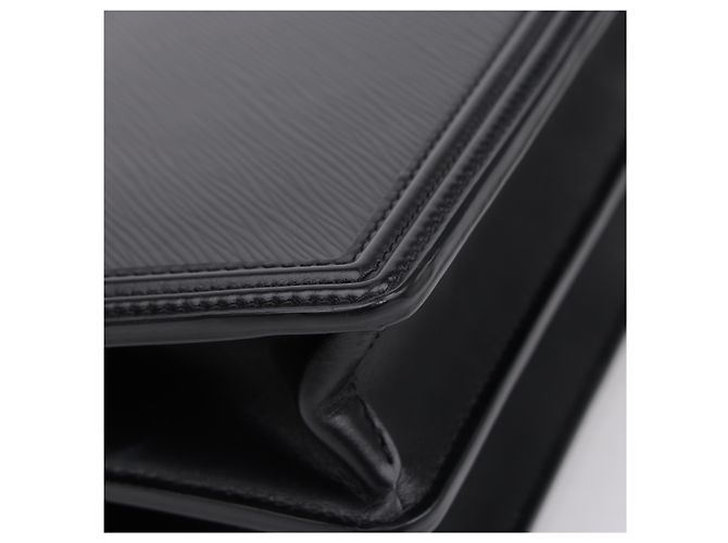 Louis Vuitton Borsa a tracolla Dauphine MM in pelle Epi Nera - vista 14