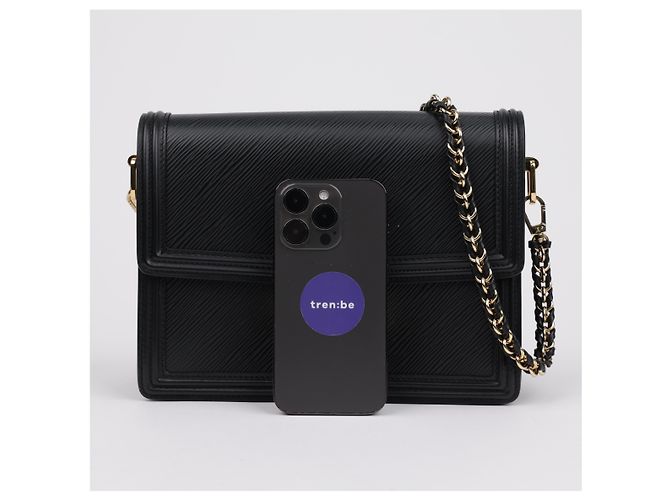 Louis Vuitton Borsa a tracolla Dauphine MM in pelle Epi Nera - vista 15