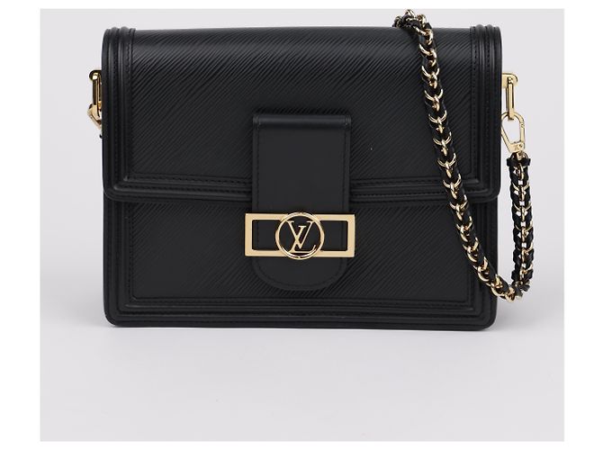 Louis Vuitton Borsa a tracolla Dauphine MM in pelle Epi Nera - vista 2