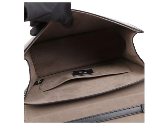 Fendi Borsa a spalla tote Kani in pelle nera - vista 12