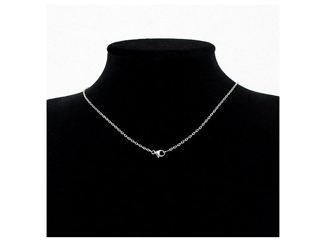 Hermès Collana a catena in argento con mini pendente - vista 5