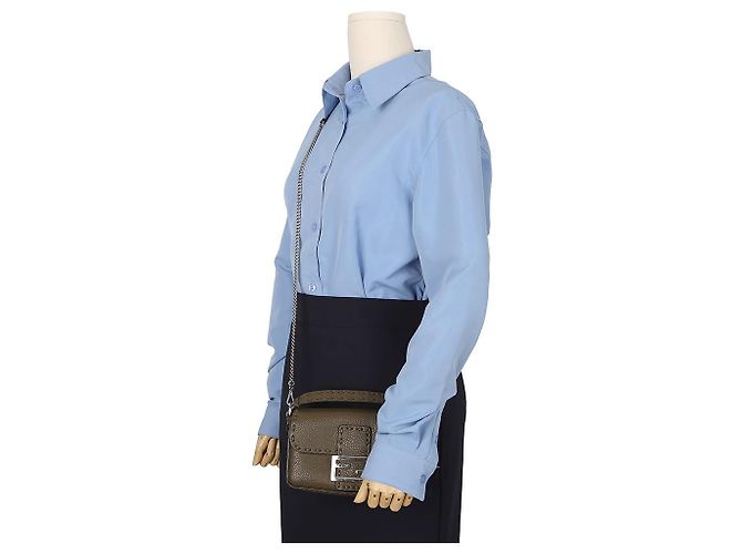 Fendi Borsa a spalla Selleria Baguette Mini Tote - vista 11