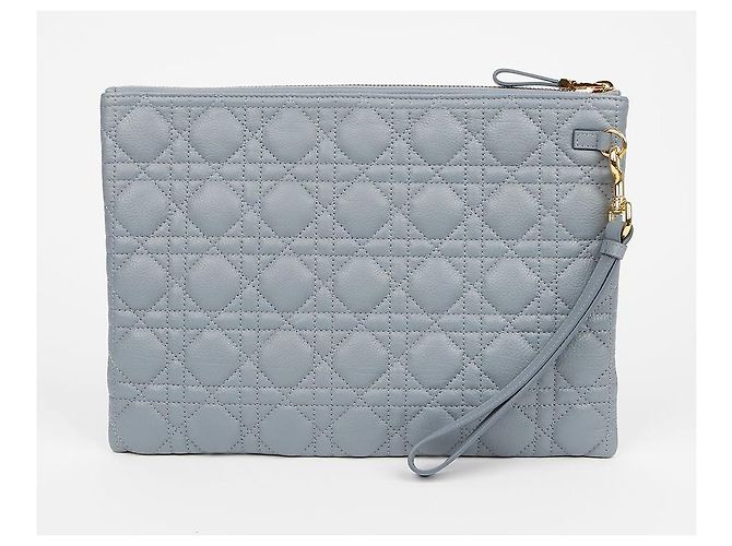 Dior Pouch Carlo Suppl Cannage Large Cloud Blue - vista 4