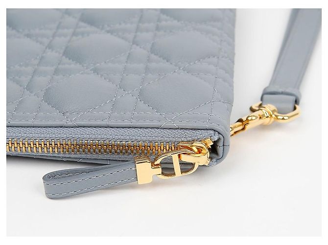 Dior Pouch Carlo Suppl Cannage Large Cloud Blue - vista 7