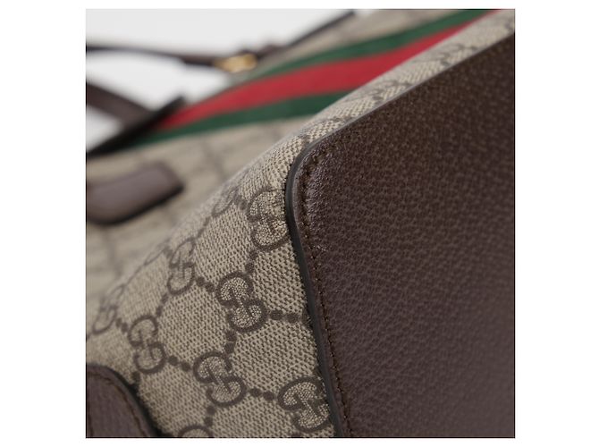Gucci Ophidia Medium GG Canvas Top Handle Tote Bag Brown - Ansicht 10