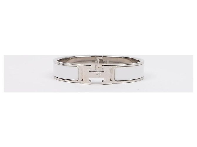 Hermès Bracciale Clickashu White Silver - vista 2