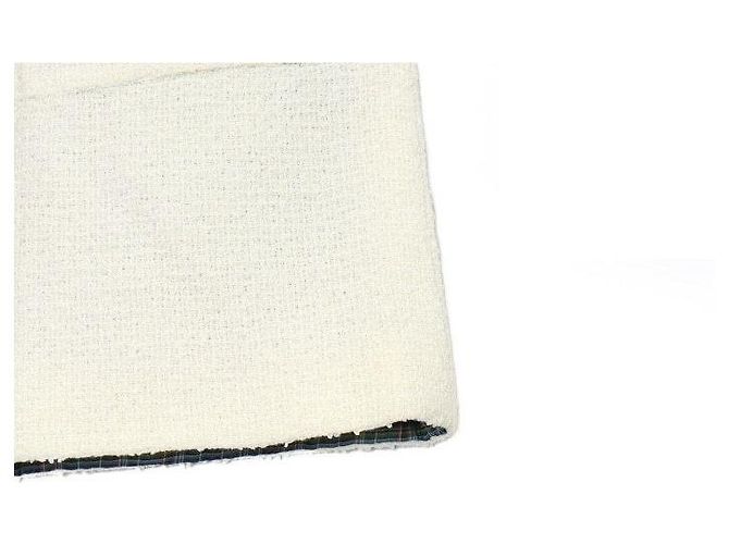 Chanel Minifalda de tweed blanco écru - vista 3