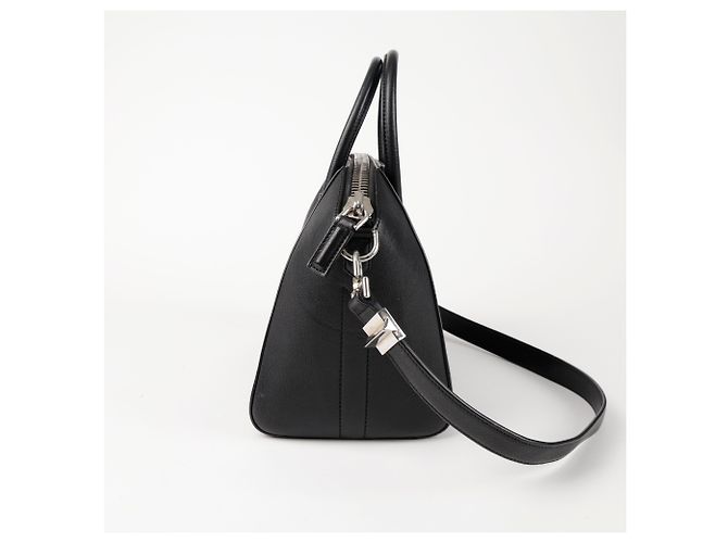 Givenchy Borsa a spalla Antigona piccola in pelle di capra nera - vista 5