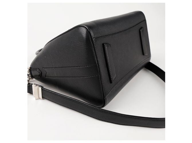 Givenchy Borsa a spalla Antigona piccola in pelle di capra nera - vista 7