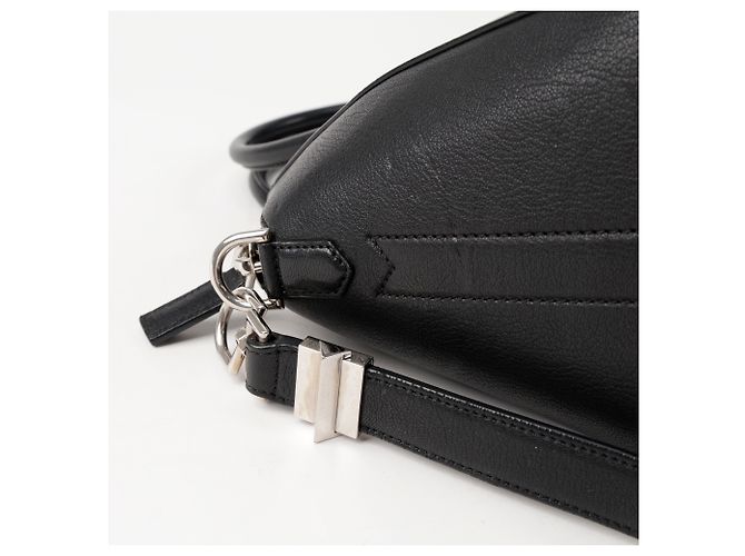 Givenchy Borsa a spalla Antigona piccola in pelle di capra nera - vista 8