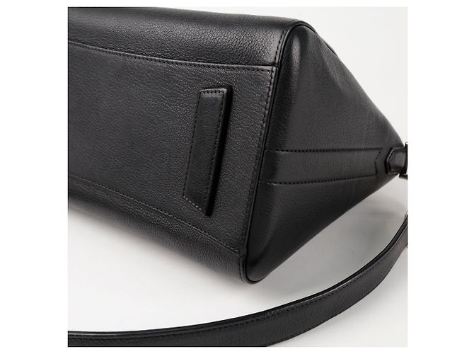 Givenchy Borsa a spalla Antigona piccola in pelle di capra nera - vista 9