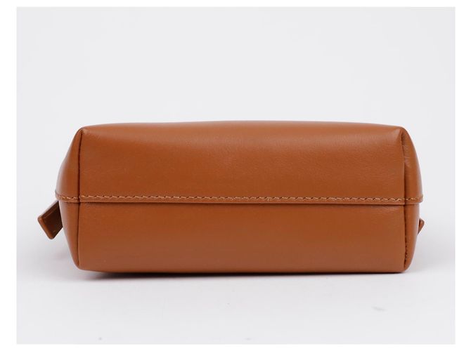 Chloé Micro Tote Bag Braun mit besticktem Logo - Ansicht 6