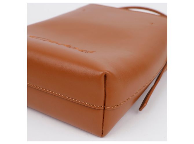 Chloé Micro Tote Bag Braun mit besticktem Logo - Ansicht 8