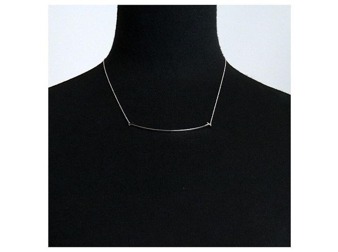 Tiffany & Co Collana con pendente Large Smile in oro bianco - vista 2