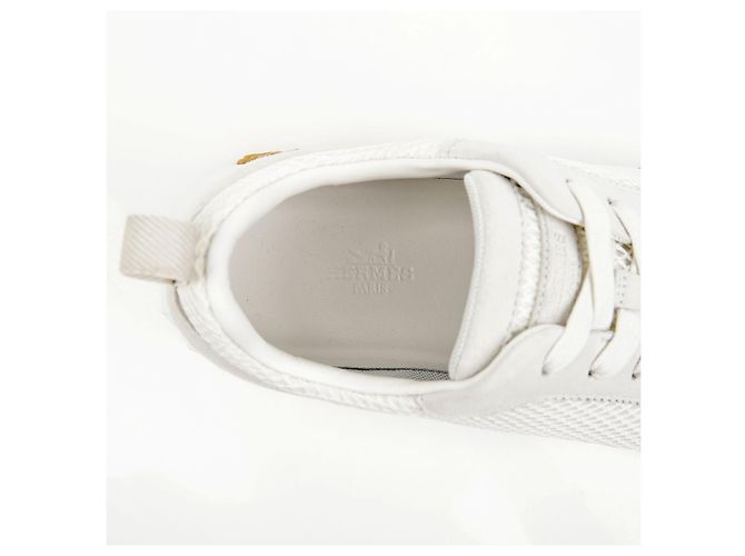 Hermès Bouncing Donna White Brown - vista 11