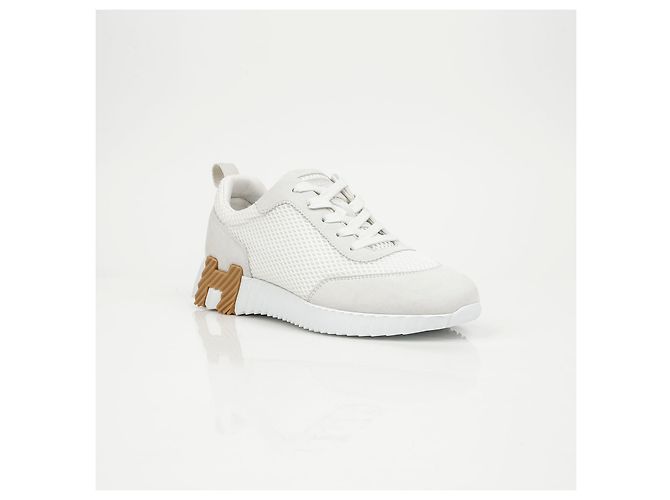 Hermès Bouncing Donna White Brown - vista 2