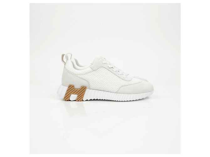 Hermès Bouncing Donna White Brown - vista 3