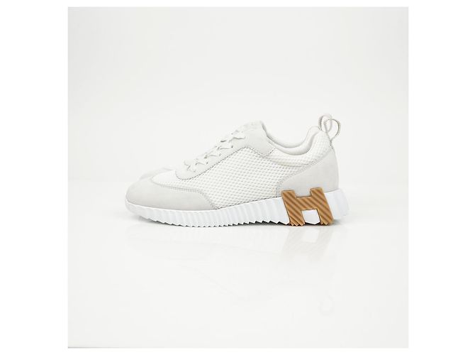Hermès Bouncing Donna White Brown - vista 5