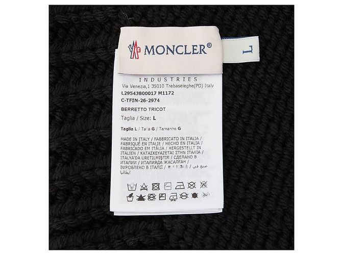 Moncler Strickmütze Schwarz - Ansicht 6