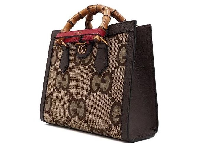 Gucci Borsa a mano e a tracolla Diana GG Bamboo Small - vista 2
