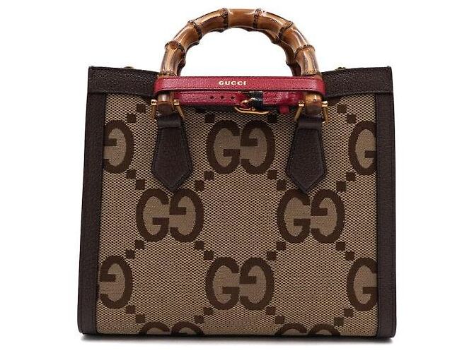 Gucci Borsa a mano e a tracolla Diana GG Bamboo Small - vista 4
