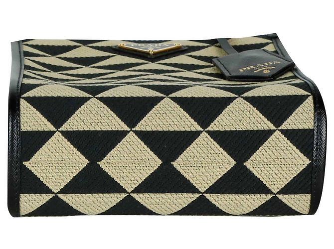 Prada Borsa Tote e Crossbody in tessuto jacquard Symbol - vista 4