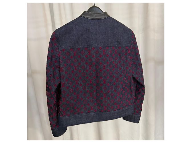Louis Vuitton Samt Denim Jacke Blau - Ansicht 4