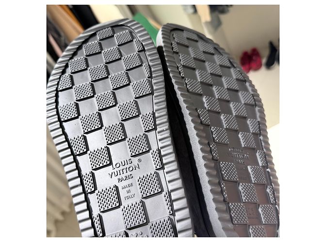 Louis Vuitton Suede Mules Silver-tone Black (Size - view 7