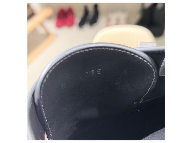 Louis Vuitton Suede Mules Silver-tone Black (Size - view 8