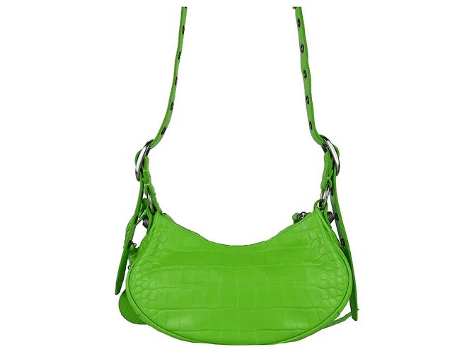 Balenciaga Borsa a tracolla Le Cagole in pelle di vitello embossed - vista 3