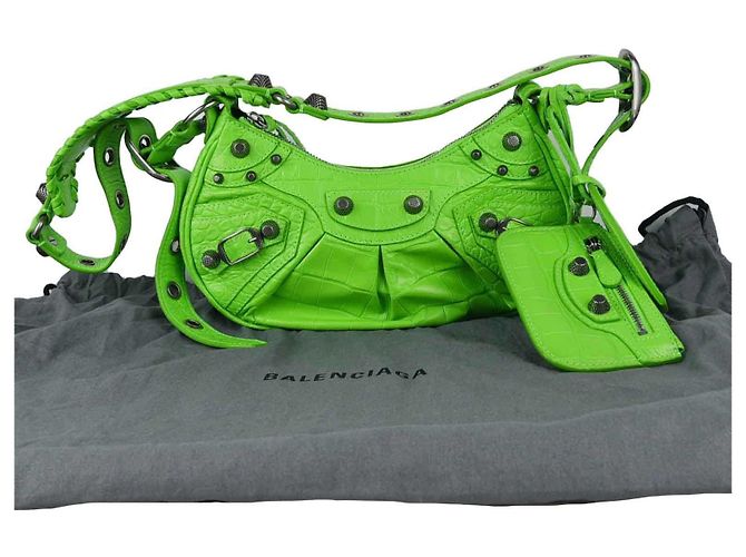 Balenciaga Borsa a tracolla Le Cagole in pelle di vitello embossed - vista 7