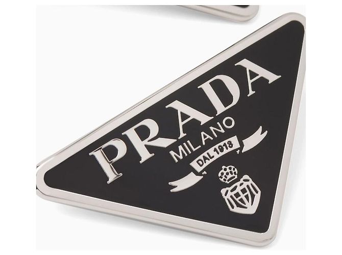 Prada Fermi per capelli in metallo neri - vista 4