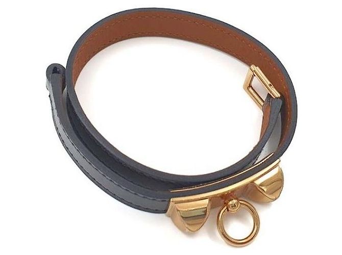 Bracciale Hermès Médor Strap Nero - vista 3