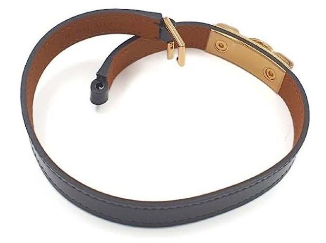 Bracciale Hermès Médor Strap Nero - vista 4