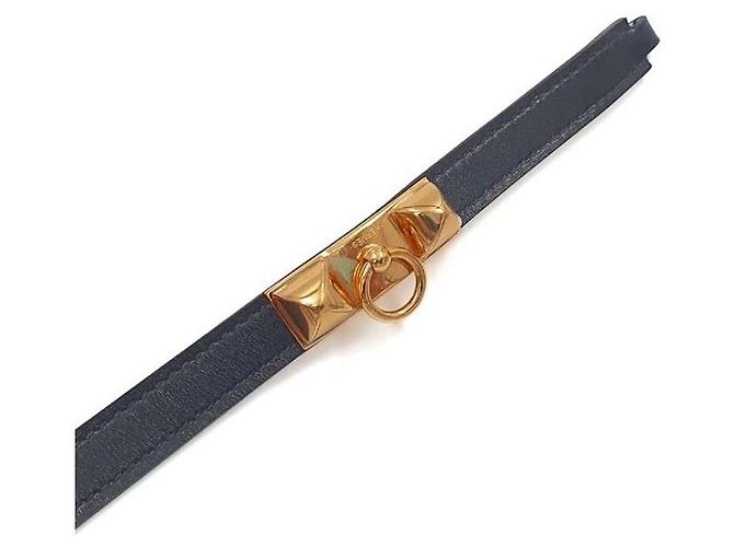 Bracciale Hermès Médor Strap Nero - vista 7