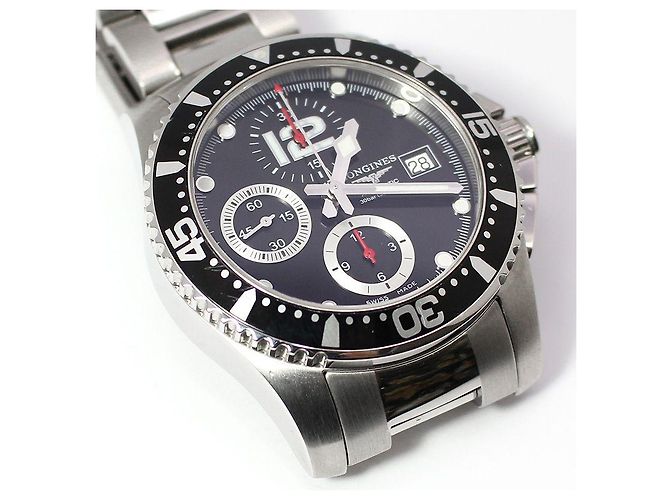 Longines Relógio automático em aço Hydro Conquest Chronograph - vista 3