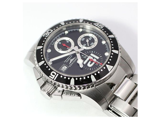 Longines Relógio automático em aço Hydro Conquest Chronograph - vista 4