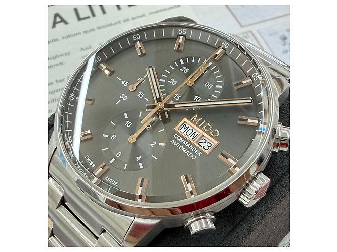 Autre Marque Commander Chronograph Automatic Gold Hands - vista 3