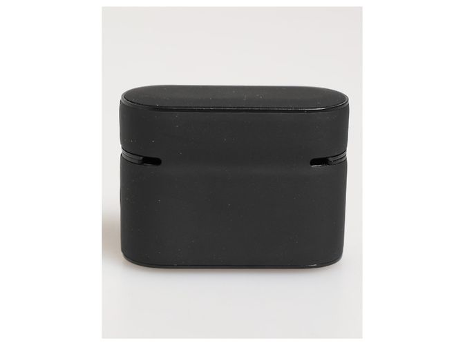 Dolce & Gabbana Custodia per Airpods con logo embossed in gomma Black Mint - vista 3