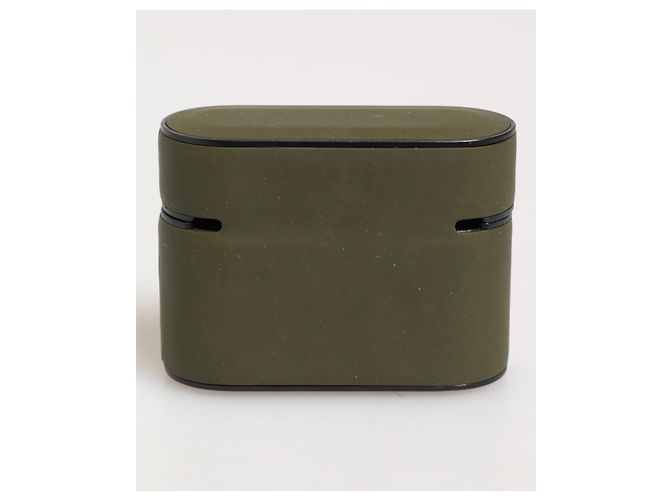 Dolce & Gabbana Army Green Rubber Logo Embossed Accessory Airpods Case - Ansicht 3