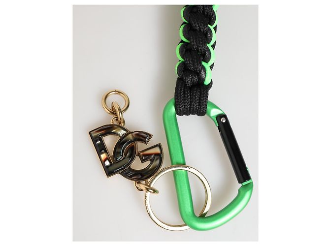 Dolce & Gabbana Multicolor Polyester Tape String DG Logo Keychain Keyring - view 2